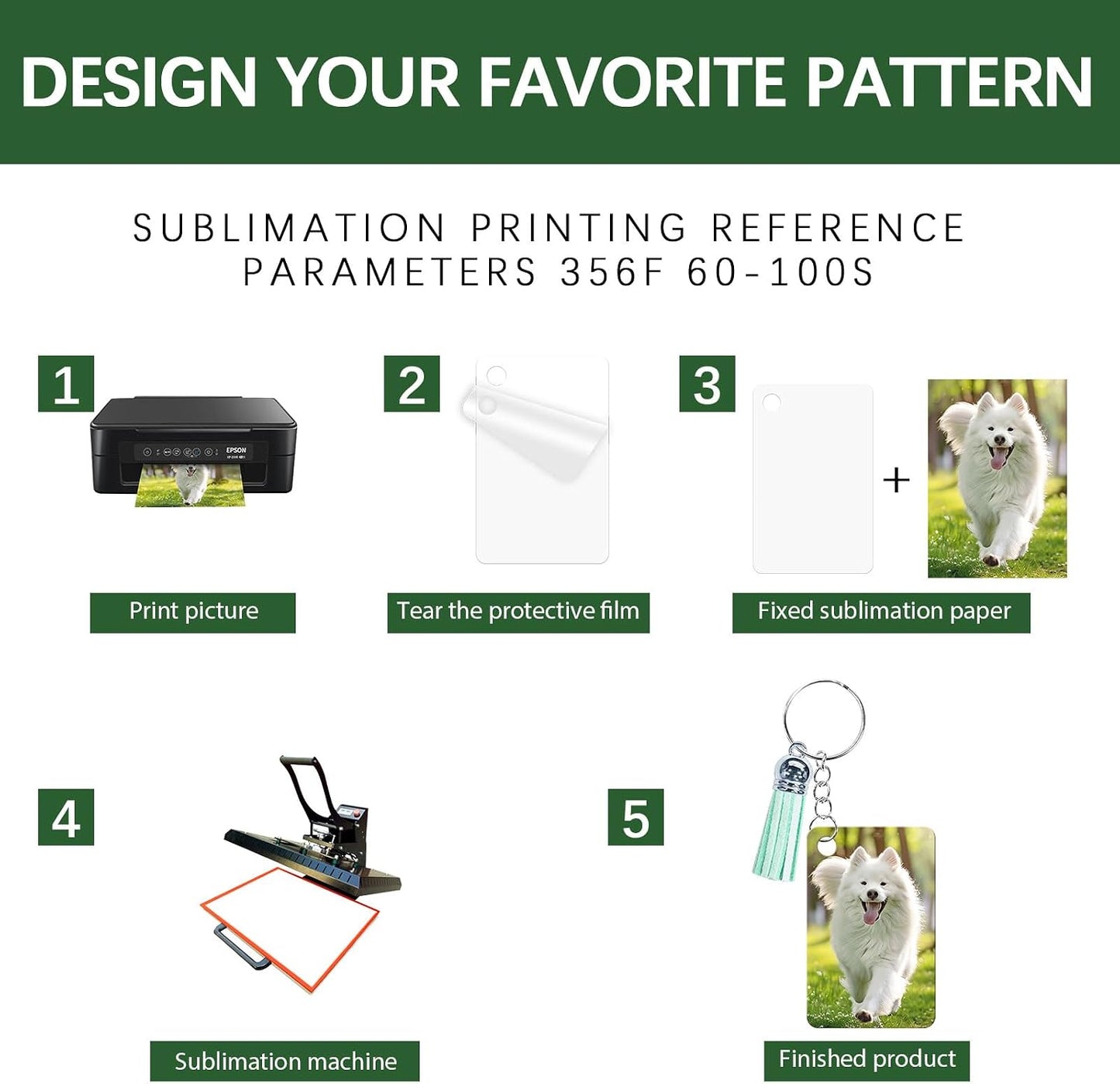 160pcs DIY Sublimation Keychain Kit – Metal Blanks, Tassels & Rings for Custom Photo Gifts